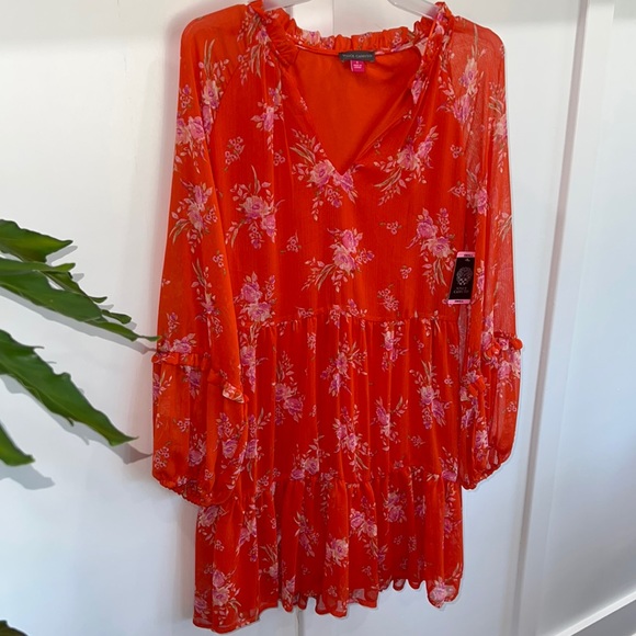 Vince Camuto orange and pink dress - Picture 5 of 7